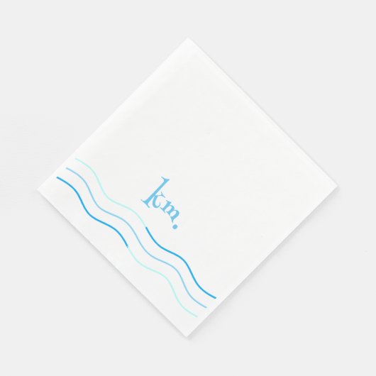 Monogram Serviette (Ecke)