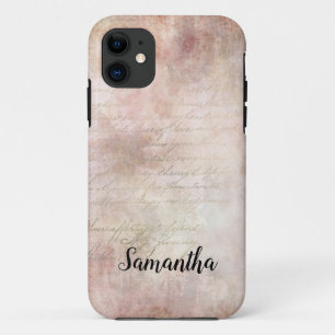 Monogram Shabby Chic Rosa Rose Vintage Case-Mate iPhone Hülle