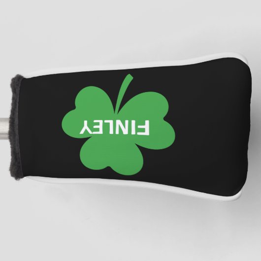 Monogram Shamrock Putter Golf Headcover (Vorderseite)