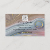 Monogram Shoes Imitate Gold Heelse Logo Shop QR Visitenkarte (Rückseite)