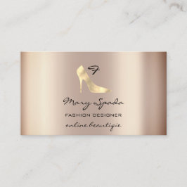 Monogram Shoes Rose Heelse Logo Shop QR Code Visitenkarte