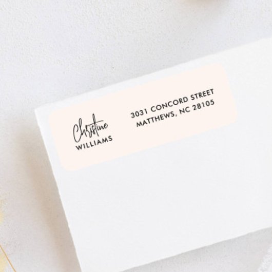 Monogram-Signatur Handgeschriebenes Script Rosa