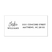 Monogram-Signatur Handgeschriebenes Script Rosa Permastempel (Design)