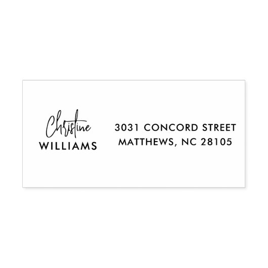 Monogram-Signatur Handgeschriebenes Script Rosa Permastempel (Design)