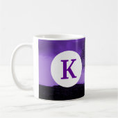 Monogram-Silhouette für kundenspezifische Bedrucku Kaffeetasse (Links)
