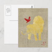 Monogram-Silhouette Postkarte (Vorne/Hinten)