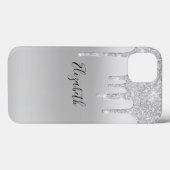Monogram Silver Driving Glitzer Trendy Case-Mate iPhone Hülle (Rückseite (Horizontal))