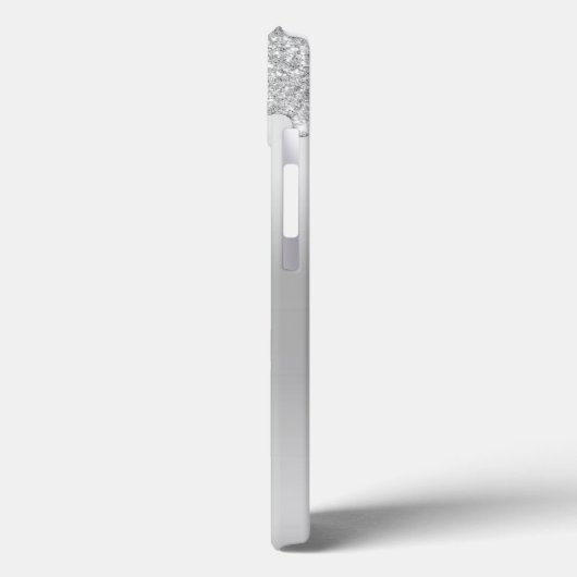 Monogram Silver Driving Glitzer Trendy Case-Mate iPhone Hülle (Rückseite / Links)