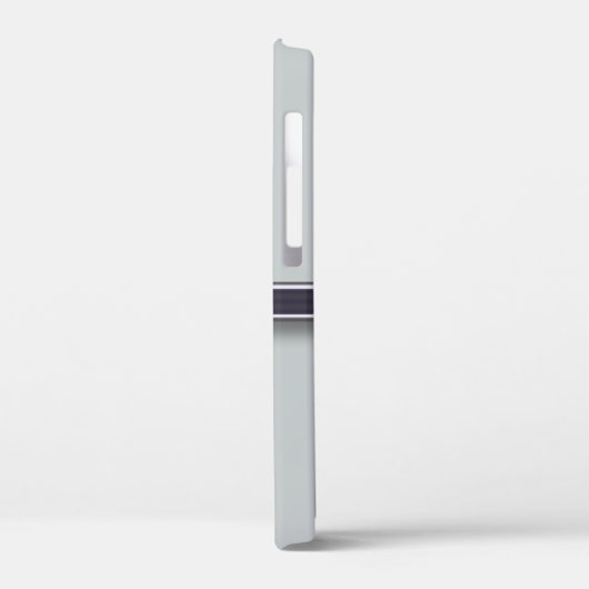 Monogram Silver Foil Schreibmaschine Letter Case-Mate iPhone Hülle (Rückseite / Links)