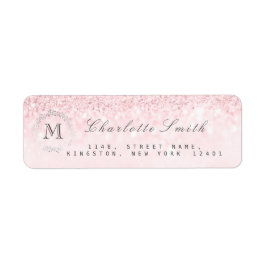 Monogram Silver Glitzer Candy Pink UAWG Bridal
