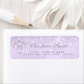 Monogram Silver Glitzer Lavender UAWG Bridal (Insitu)