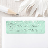 Monogram Silver Glitzer Minze Green UAWG Bridal (Insitu)