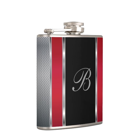 Monogram Silver Mesh and Red Flachmann (Rechts)