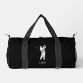 Monogram Silver Silhouette Golfer Duffle Bag (Vorderseite)