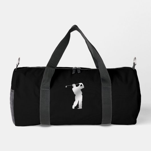 Monogram Silver Silhouette Golfer Duffle Bag (Rückseite)
