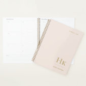 Monogram Simple Eleganush Gold Personalisiert Planer (Anzeige)