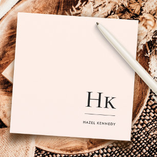 Monogram Simple Modern Mit Monogramm Social Noteca Mitteilungskarte