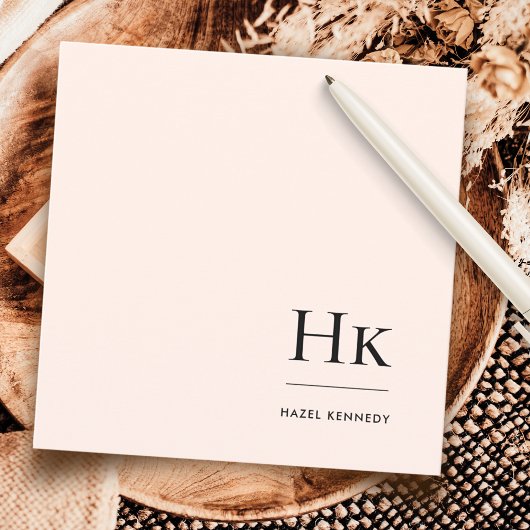 Monogram Simple Modern Mit Monogramm Social Noteca Mitteilungskarte