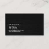 Monogram Simple Schlicht Gray Trendy Business Card Visitenkarte (Rückseite)