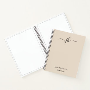 Monogram-Sketchbook-Creme Notizblock
