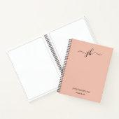 Monogram Sketchbook Peach Notizblock (Innenseite)