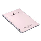 Monogram Sketchbook Pink Notizblock (Rechte Seite)