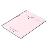 Monogram Sketchbook Pink Notizblock (Linke Seite)