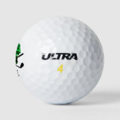 Monogram Skull and Crossed Golf Clubs Golfball (Logo)