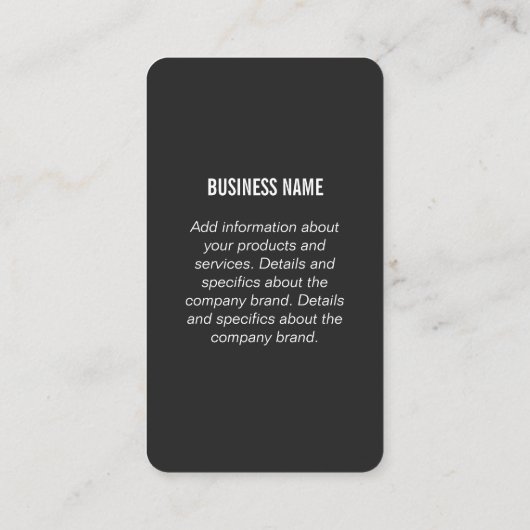 Monogram Sleek Two Tone Muster Visitenkarte (Rückseite)