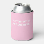 Monogram Slim Can Cooler – Custom Bridesmaid Dosenkühler (Kanne Vorderseite)