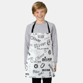 Monogram-Smock für personalisierten Namen Schürze (Getragen)