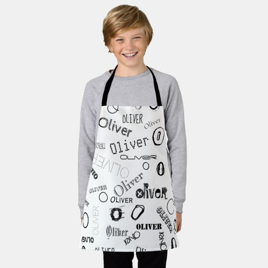 Monogram-Smock für personalisierten Namen Schürze (Getragen)