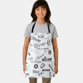 Monogram-Smock für personalisierten Namen Schürze (Insitu)