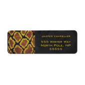 Monogram Snake Brown und Gold Print (Vorne)