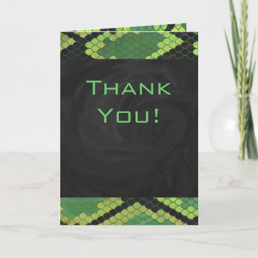 Monogram Snake Green und Black Karte (Vorderseite)