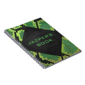 Monogram Snake Green und Black Notizblock (Rechte Seite)