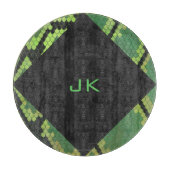 Monogram Snake Green und Black Schneidebrett (Vorderseite)