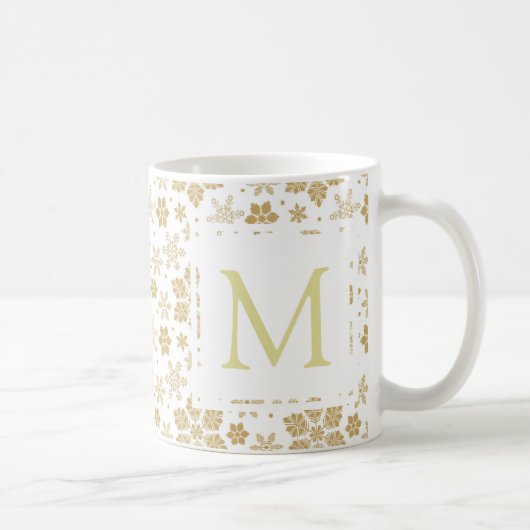 Monogram Snowflake Kaffeetasse (Rechts)