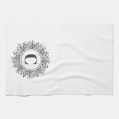 Monogram Snowflake Weihnachten Geschirrtuch (Horizontal)