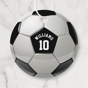 Monogram Soccer Ball Association Football Sports Geschenkanhänger
