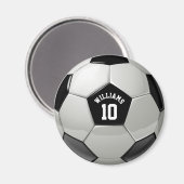 Monogram Soccer Ball Association Football Sports Magnet (Vorderseite/Rückseite)