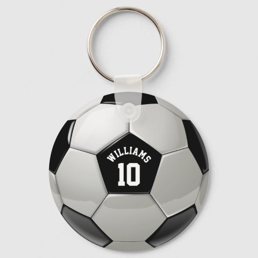 Monogram Soccer Ball Association Football Sports Schlüsselanhänger (Vorderseite)