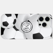 Monogram Soccer Ball iPhone Case-Mate iPhone Hülle (Rückseite (Horizontal))
