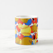 Monogram Softball Kaffeetasse (Mittel)