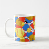 Monogram Softball Kaffeetasse (Links)