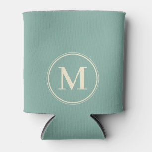 Monogram Solid Aqua Riff Farbe Dosenkühler