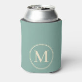 Monogram Solid Aqua Riff Farbe Dosenkühler (Kanne Rückseite)