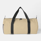 Monogram Solid Beige Name Text Einfach für ihn Duffle Bag (Rückseite)