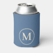 Monogram Solid Capri Blau Farbe Dosenkühler (Kanne Rückseite)