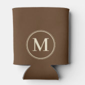 Monogram Solid Forest Braun Farbe Dosenkühler (Rückseite)